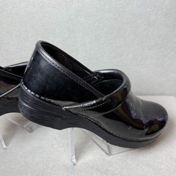 Dansko Women Professional Leather Clogs Black Dark Purple size EU 41/ US 10.5-11 - Picture 10 of 16